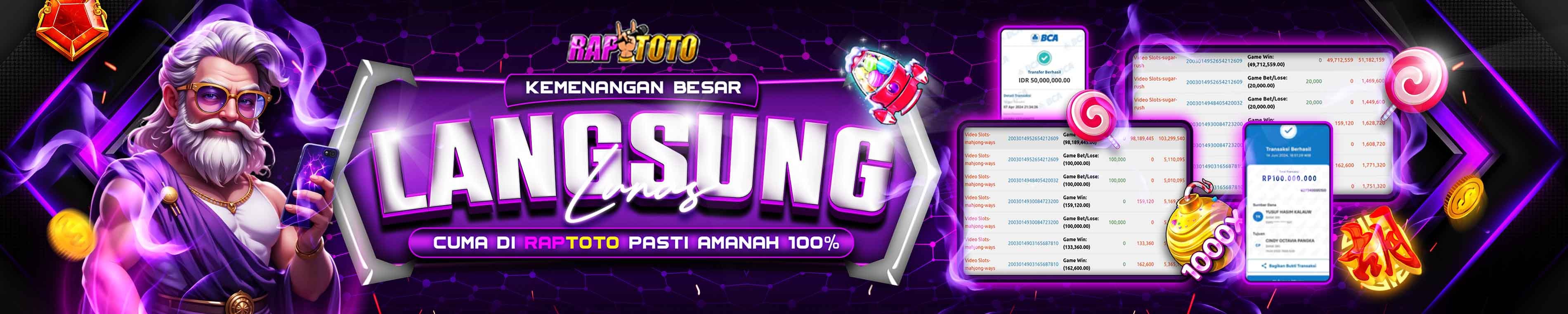 BUKTI JACKPOT RAPTOTO